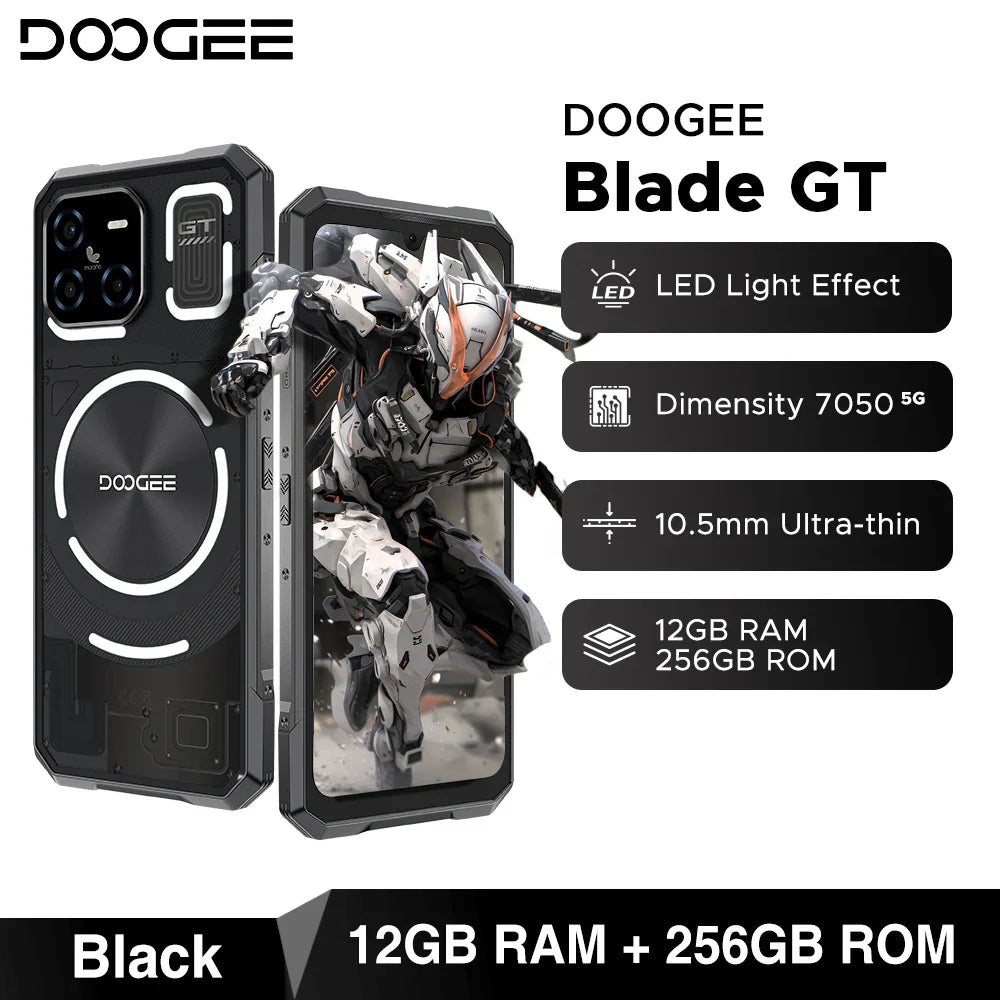 DOOGEE Blade GT Rugged Phone | 6.72'' FHD+, 120Hz LED Light, 12GB RAM, 256GB ROM, 5500mAh Battery, Android 14   2/2