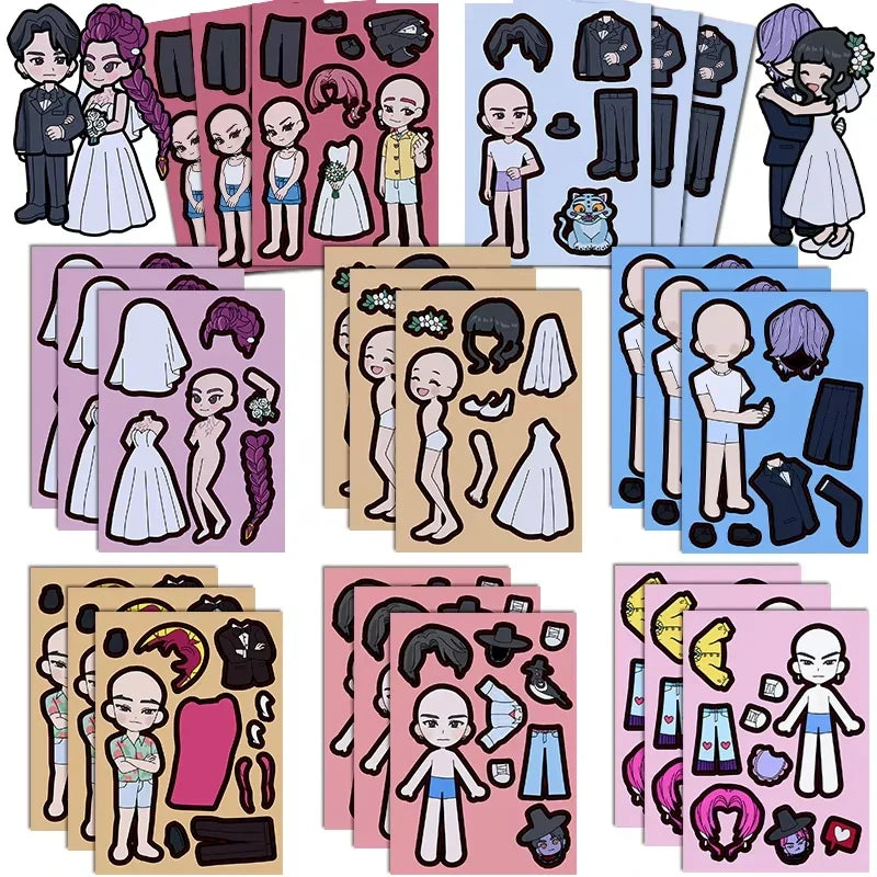 Kpop Demon Hunters Sticker Set — DIY Scrapbooking, Phone, Luggage & Skateboard Waterproof Decals