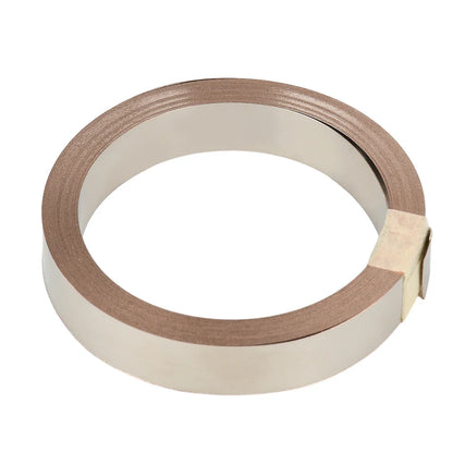 5M T2 Pure Copper & Nickel Strip — 0.15mm/0.2mm Nickel-Plated Copper Belt for 18650, 26650, 21700 Lithium Battery Pack Spot Welding