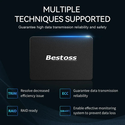 Bestoss SSD 4TB Internal SATA – 1TB, 512GB, 256GB, 128GB, 2TB Hard Drive for Laptop & Notebook (SSD201 45)