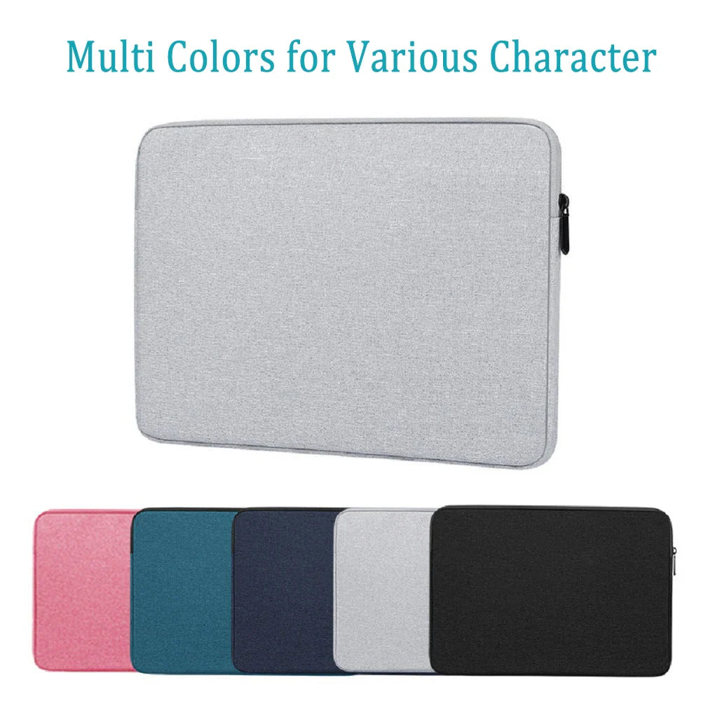 Waterproof Canvas Sleeve Bag for ZEUSLAP 16" Portable Monitor – Anti-Drop Flocking Zip Pouch Carry Case