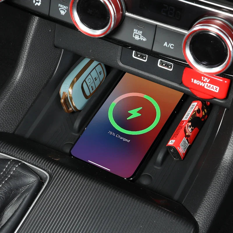 Honda Civic 11th Gen Storage Tray Silicone Pad - Wireless Charging Console Protector (2022-2025)