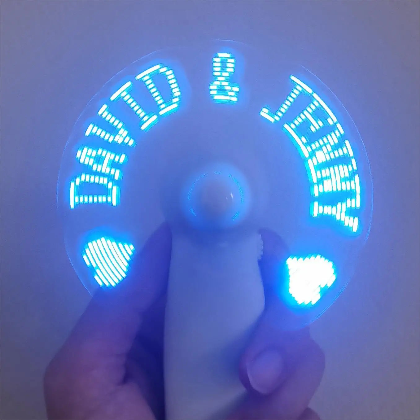 6-20 Pcs Customized LED Fans – Personalized Portable Light-Up Fans for Proposals, Outdoor, Birthday & Wedding Gift Favors