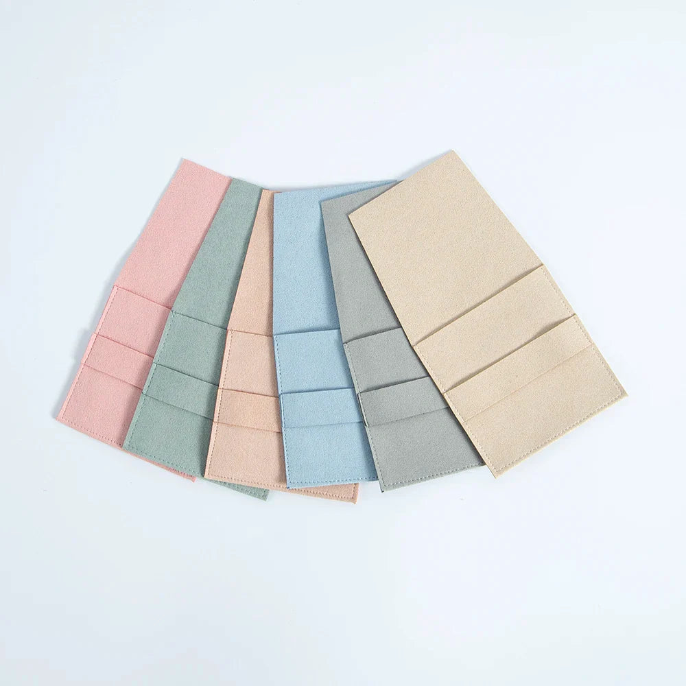 10Pcs Microfiber Jewelry Pouches 6.2x6.2cm & 8x8cm – Rings, Earrings, Pendants, Bracelets Gift Bags for Wedding Favors