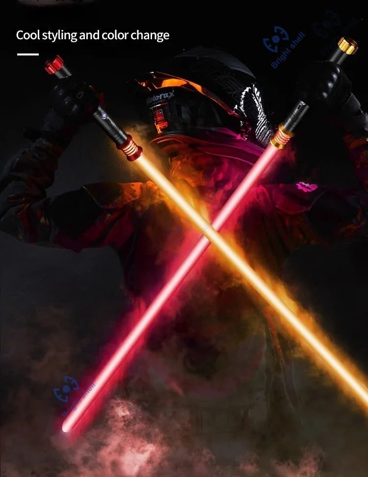 RGB Metal Lightsaber Toy – 15-Color Changing Laser Sword with Sound Effects, Force FX Jedi Blaster Gift for Kids
