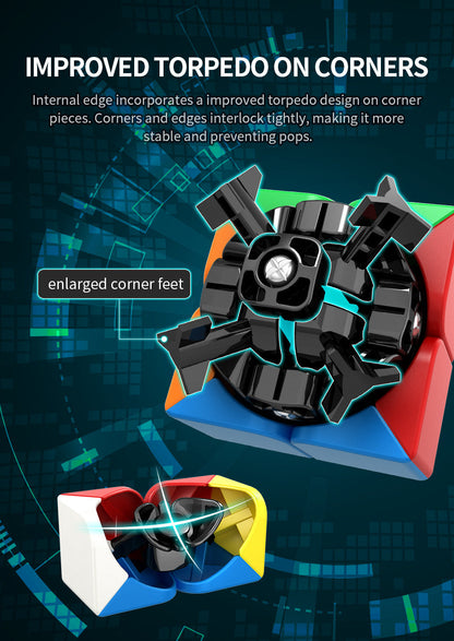 ECube MoYu Meilong 2 2x2x2 Neo Cube — Stickerless Speed Puzzle Toy for Kids & Adults, Educational Gift
