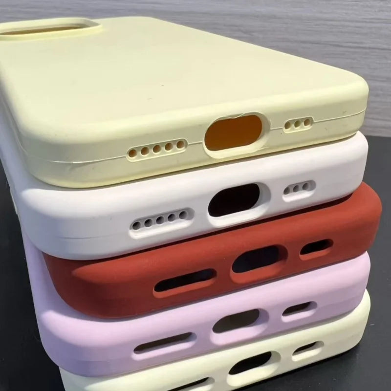 Liquid Silicone iPhone Case - Shockproof Protective Cover for iPhone 17, 16, 15, 14, 13 & 12 Pro Max