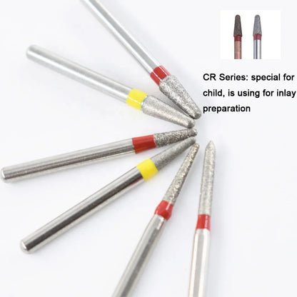 5pcs FG Dia 1.6mm Dental Drills – High-Speed Handpiece Diamond Burs for Teeth Whitening