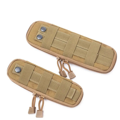 MOLLE Tactical Knife Sheath – EDC Folding Knife Holder Nylon Belt Pouch for Outdoor Survival & Camping Gear