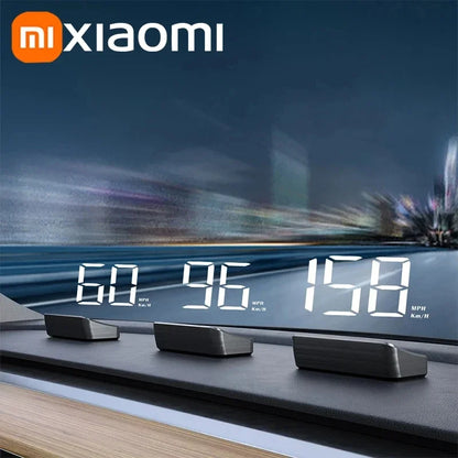 Xiaomi Car HUD Speedometer – Digital GPS Compass Head-Up Display Windshield Projector Multifunctional Accessory
