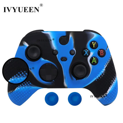 IVYUEEN MixColor Protective Silicone Case for Xbox Series S/X Controller — Thumbstick Grip Caps & Gamepad Cover