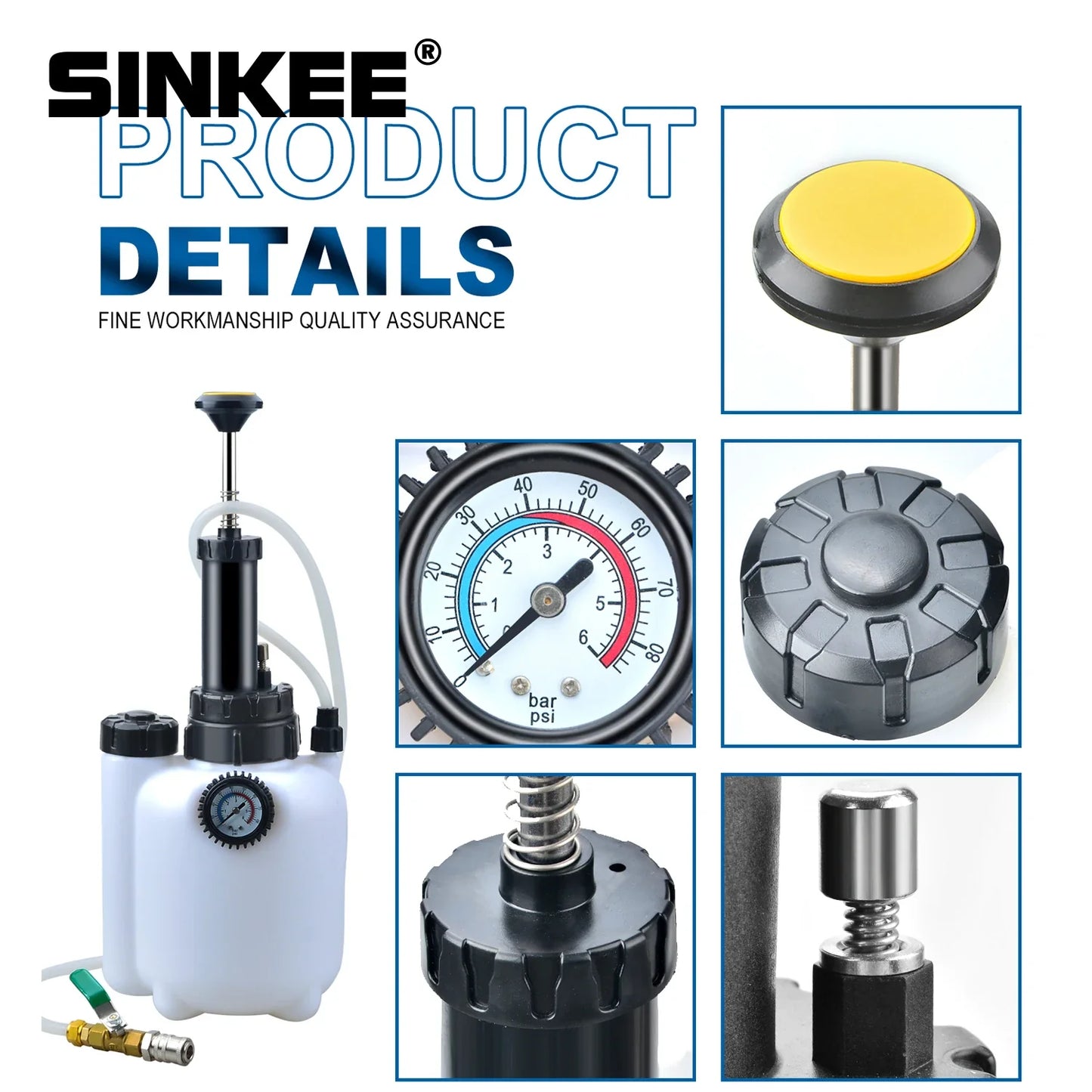 3L Manual Transmission Oil Filling System | Hand Pump & Pneumatic Automatic Gearbox Fluid Pump with Adapters