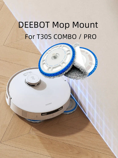 Original Mop Mount Tru-Edge Tech for ECOVACS T30S COMBO/T30 Pro Robot Vacuum Cleaner – Spare Parts Accessory