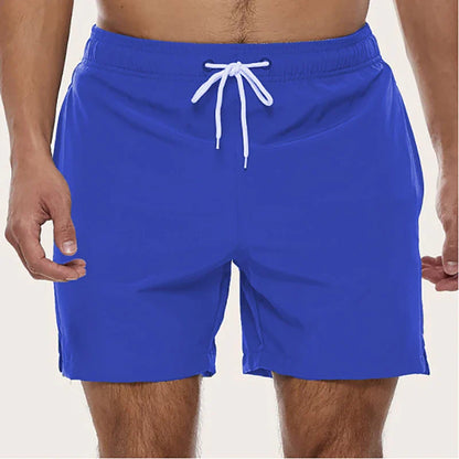Men’s Quick Dry Swim Trunks – Summer Beach Board Shorts with Side Pockets Mesh Lined Swimwear Bathing Suit