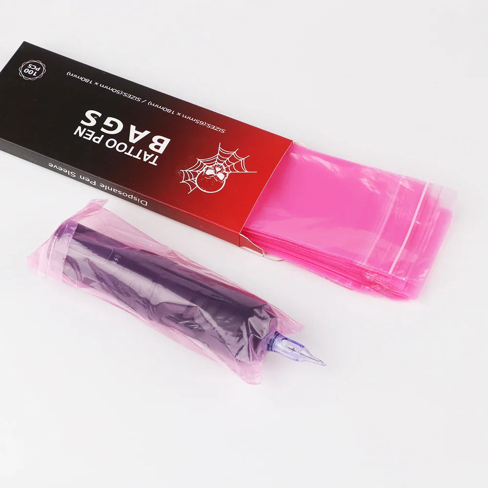 100 PCS Waterproof Tattoo Pen Barrier Film - Protective Tattoo Color Packaging & Anti-Fouling Film for Machines