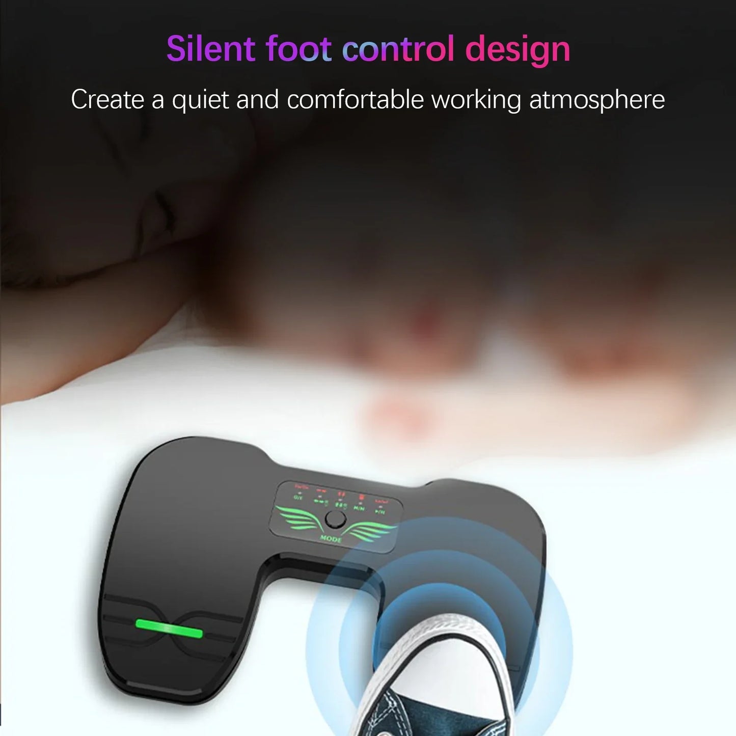 Wireless Bluetooth Page Turner Pedal — Rechargeable Foot Controller for Tablets & Smartphones