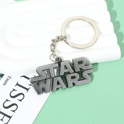 Star Wars Logo Keychain - Metal Bag Keyring for Men