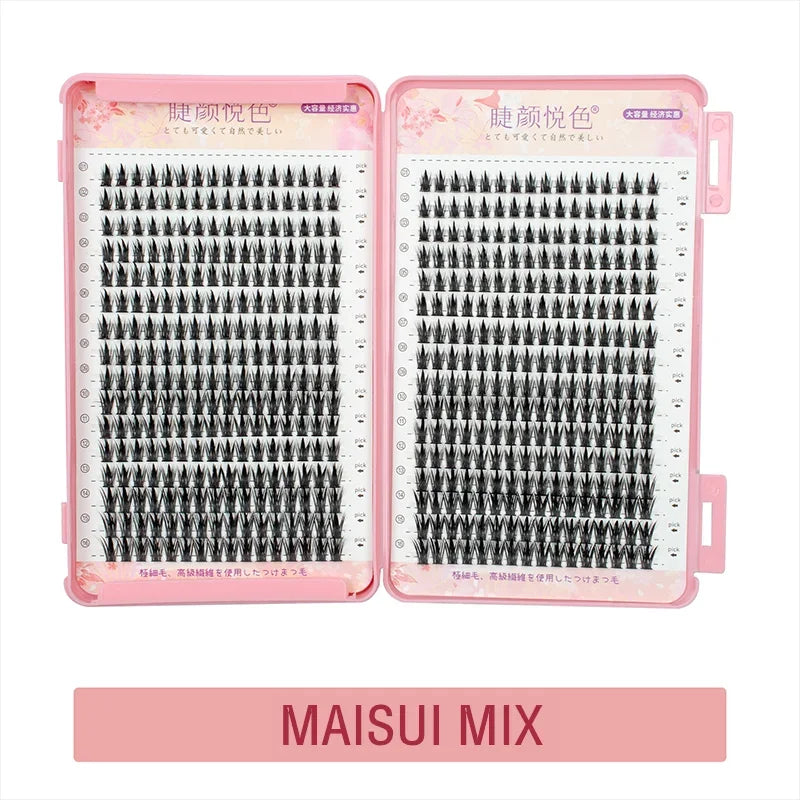 32 Rows Individual Eyelash Extensions – Professional Cluster Lashes for Grafting, Large Capacity by Flowerknow