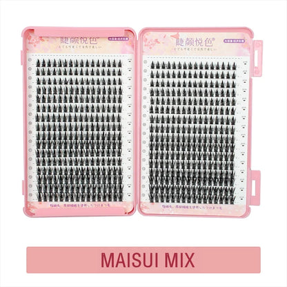 32 Rows Individual Eyelash Extensions – Professional Cluster Lashes for Grafting, Large Capacity by Flowerknow