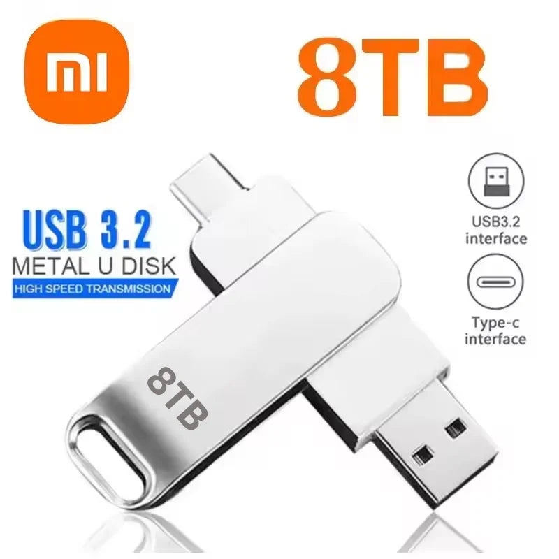 Xiaomi Mijia USB 3.2 High-Speed Waterproof Flash Drive — Up to 16TB Portable Pen Drive (2025)