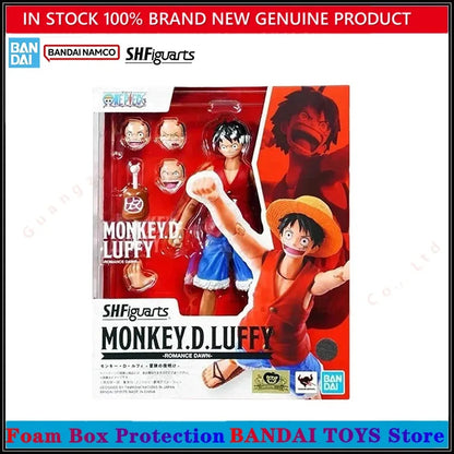 Bandai One Piece SHF Anime Figure Model Kit — Monkey D. Luffy, Nami, Shanks, Roronoa Zoro Romance Dawn