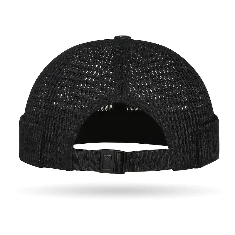 Outdoor Sport Mesh Cap - Breathable Adjustable Summer Hip-Hop Cycling Docker Beanie Hat