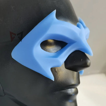 Handmade Nightwing Cosplay Eye Patch Mask – Blue Halloween & Christmas Party Accessory