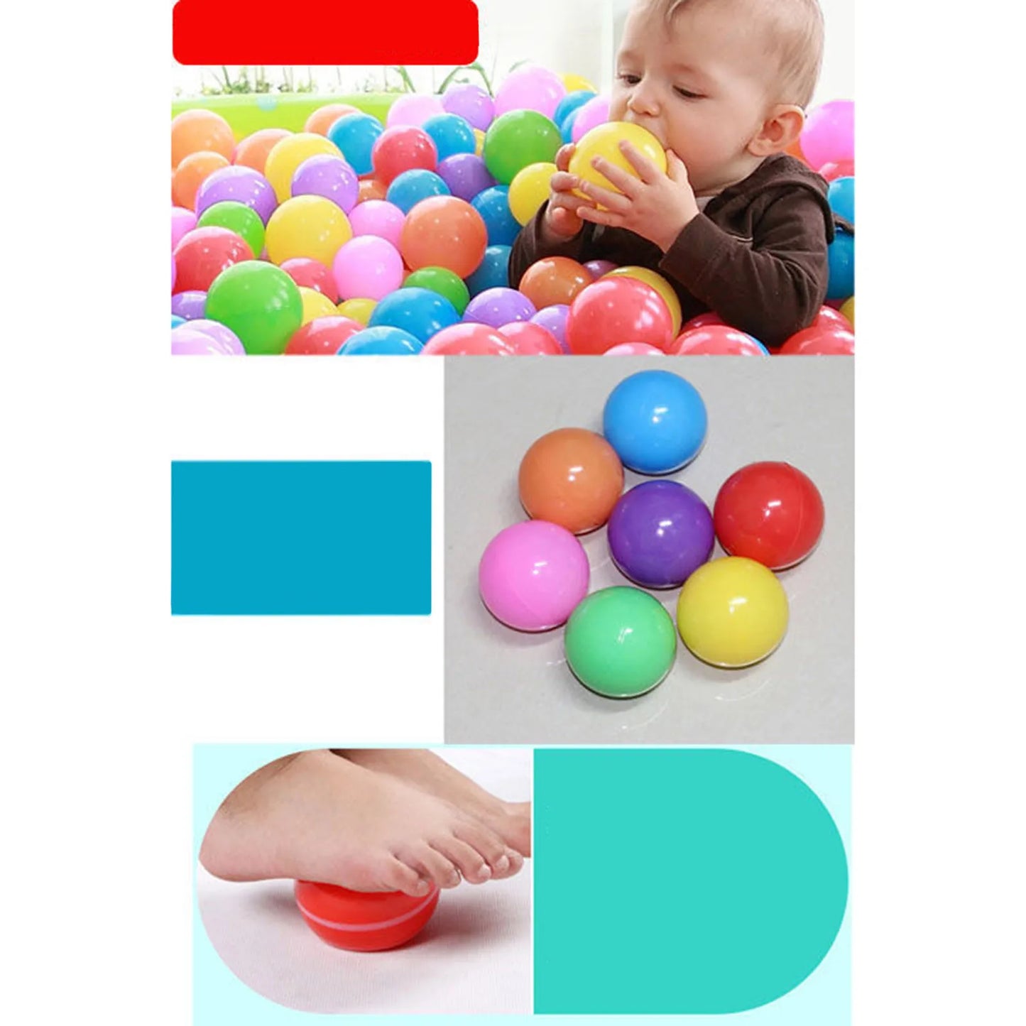 50/100PCS Eco-Friendly Soft Water Balls – 5.5cm Ocean Wave Pool Stress Balls for Kids Outdoor Play & Ball Pit Fun