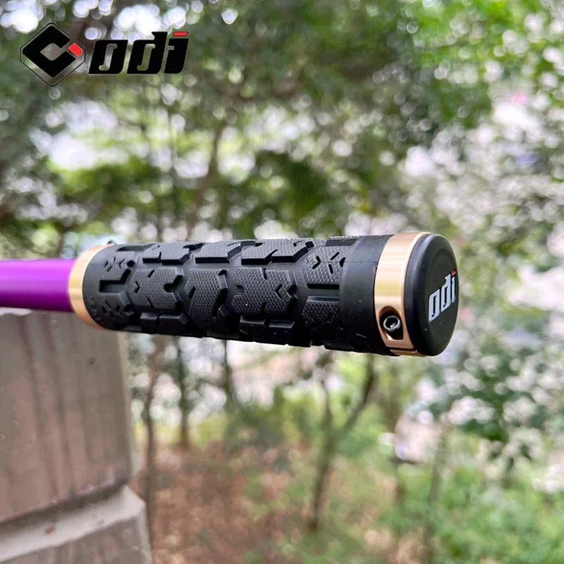 ODI RG01 Bicycle Handlebar Grips – Anti-Slip Lock-On Shock Absorbing MTB & Road Bike Grips