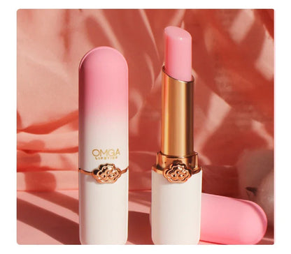 Peach Color-Changing Jelly Lipstick – Moisturizing, Non-Stick Cup Warm Lip Balm