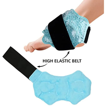 Ankle & Sports Foot Ice Pack — Hot & Cold Gel Pack with Adjustable Stand, Reusable, Microwaveable & Freezable