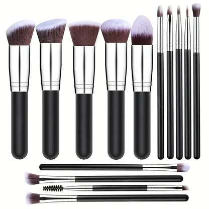 14PCS Makeup Brushes Set – Soft & Fluffy Foundation, Blush, Powder, Eyeshadow Brushes, Perfect Christmas Gift