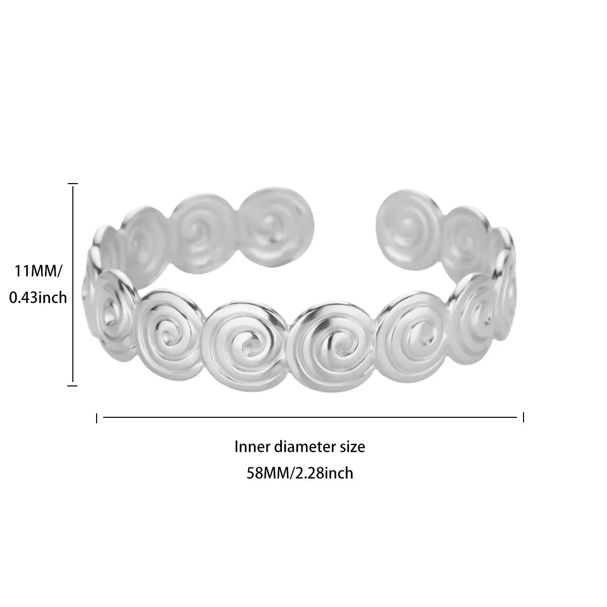 Punk Sunflower Fish Gold Stainless Steel Bracelet – Trendy Women’s Bangle Wedding Couple Jewelry