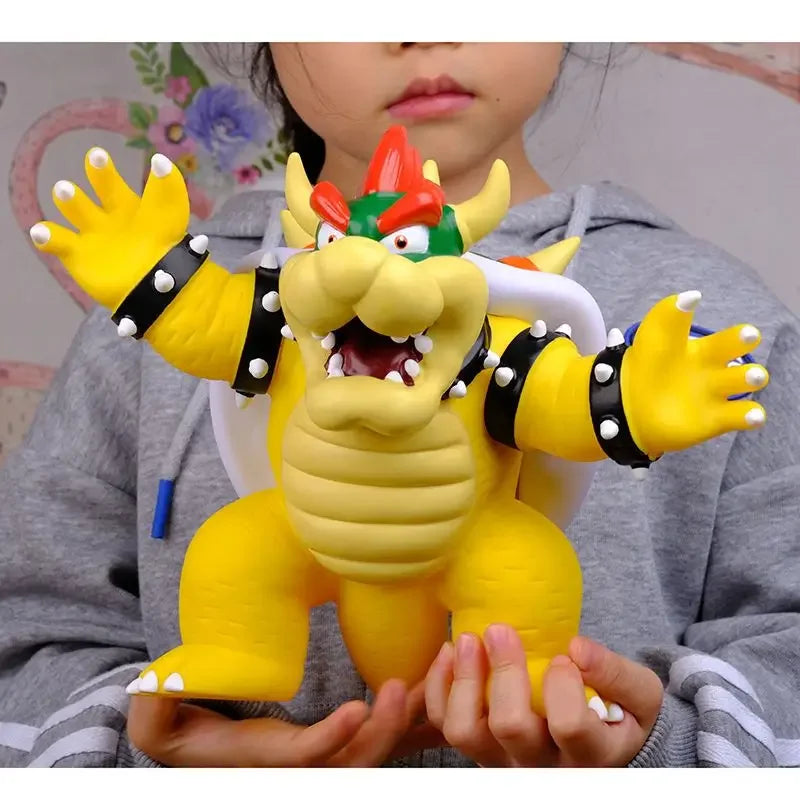 Anime Mario Super Brothers Action Figure – White Mushroom Collectible Toy Doll for Kids Birthday Gift
