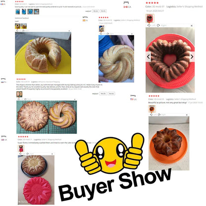 Random Color 3D Shape Silicone Pastry Cake Mold - DIY Baking Dessert Mousse - Cake Baking Tools - Art Cake Baking Tray