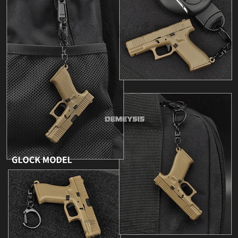 Mini G45 Pistol Keychain – Tactical Gun-Shaped Portable Keyring Toy