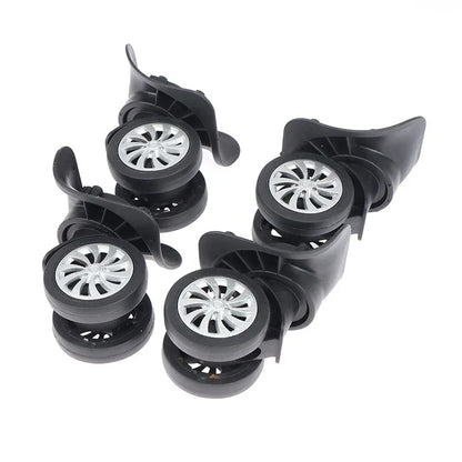 Universal 360° Swivel Suitcase Wheels — Replacement Trolley Luggage Wheels