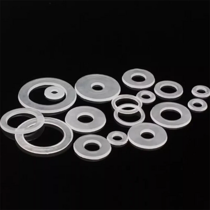 M2–M19 Plastic Nylon Flat Washers – Durable Assorted Sizes for Screws, Bolts & DIY Projects