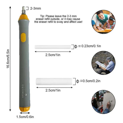 Sketch Electric Highlight Eraser - Auto Rotating Art Painting Tool, Student Stationery Supplies