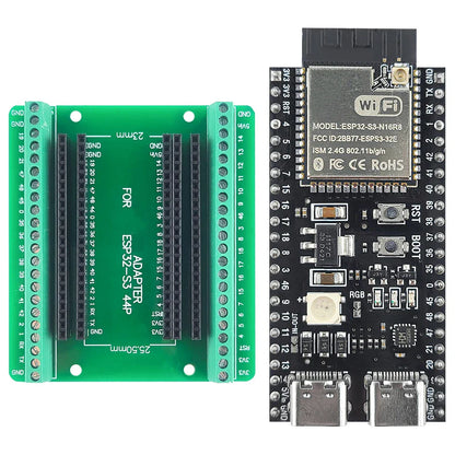 ESP32-S3 Development Board Kit – 2.4GHz WiFi & Bluetooth Module with Expansion Adapter, Type-C Interface (ESP32-S3-1 N8R2 N16R8 44-Pin)