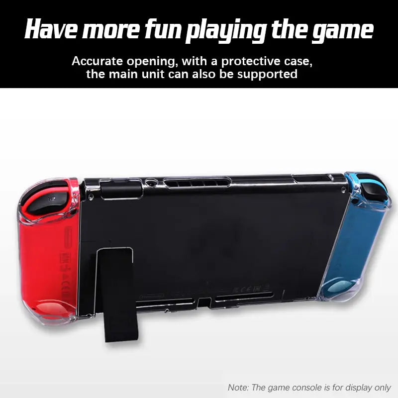 High Transparency PC Protective Case for Nintendo Switch – Ultra-Thin Full Coverage Handle & Split Protection