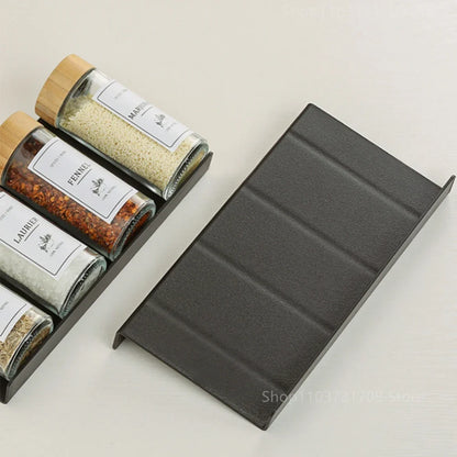 4-Layer Adjustable Kitchen Spice Rack – Drawer Organizer for Jars, Bottles & Pantry Storage