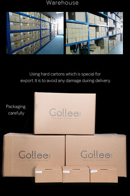 Gollee 0.5–1s Fast-Drying Eyelash Extension Glue – No Odor, No Irritation Adhesive for Lash Extensions, Professional Makeup Supplies