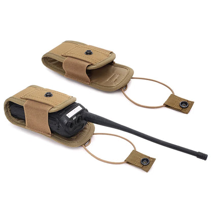 Molle System Walkie-Talkie Bag - Multifunctional Camouflage Accessory Pocket for Outdoor Sports and Wireless Communication