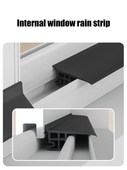 Aluminum Alloy Window Water Blocking Bar – Rain Flashing Board & Waterproof Sealing Strip for Home Windows