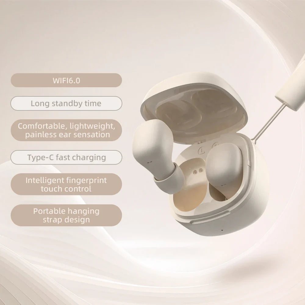 MINISO Bluetooth 6.0 Earbuds - Ergonomic HiFi Stereo Gaming Earphones with Microphone