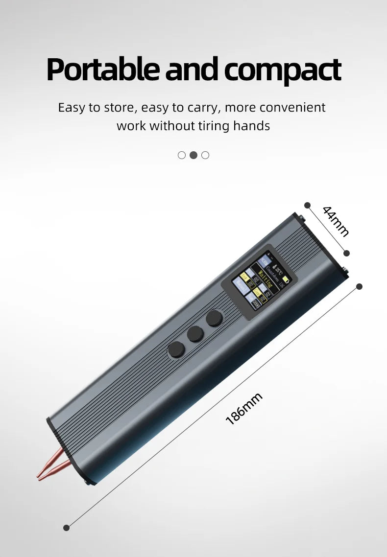 FS01 11-Gear Adjustable Handheld Spot Welder – Battery Welding Tool for 0.3mm Nickel Belt & 18650 Lithium Cells