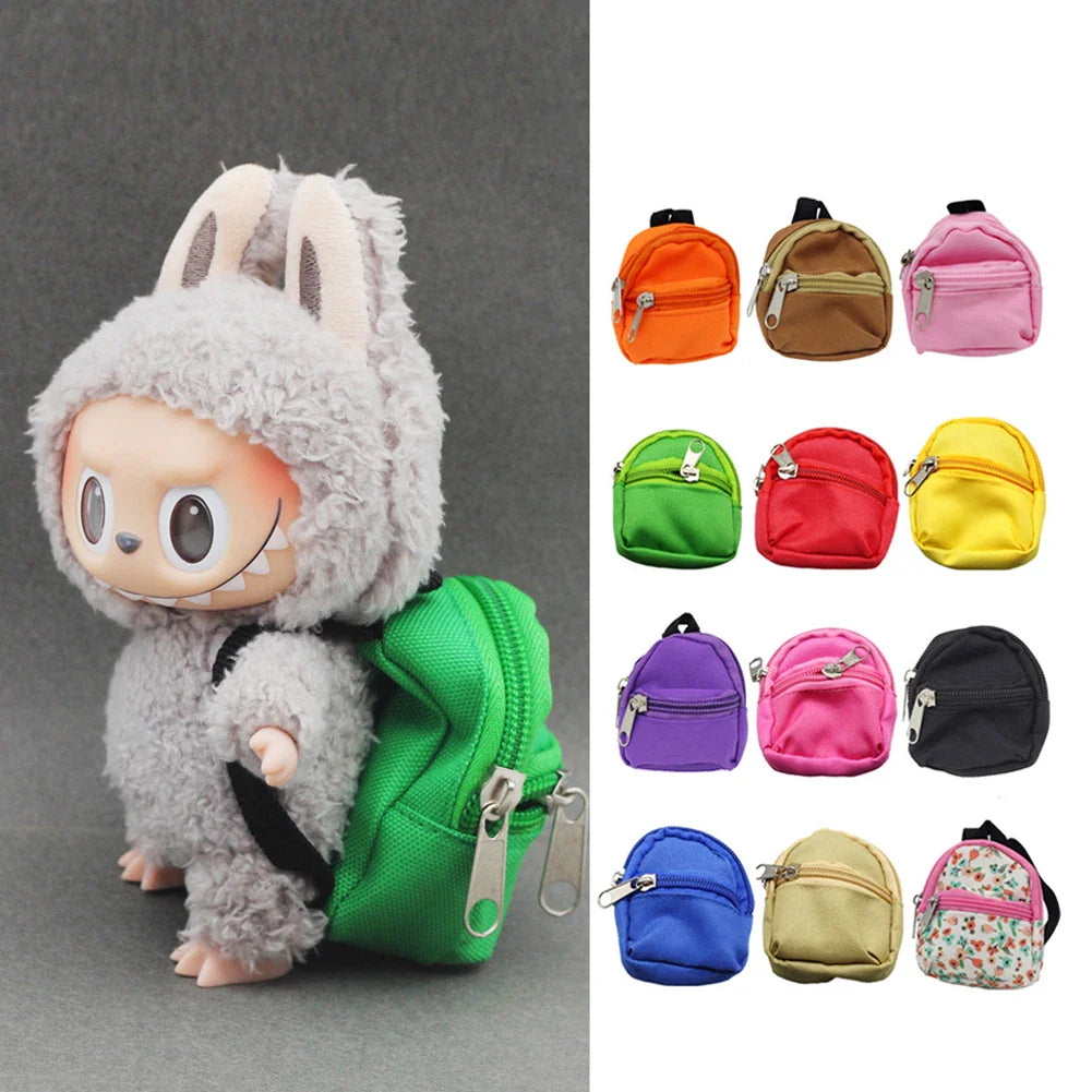 Labubu 15–17cm Doll Backpack – Handmade BJD Doll Bag & Clothing Accessory