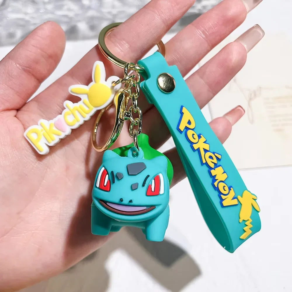 Kawaii Pokemon Key Ring – Pikachu, Charmander, Psyduck Cartoon Pendant