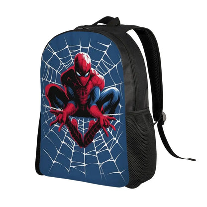 Custom Spider-Man Web Backpack – Water-Resistant School & College Bag for Men and Women